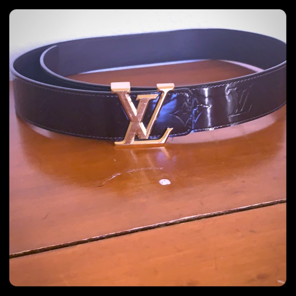 Authentic Louis Vuitton leather belt